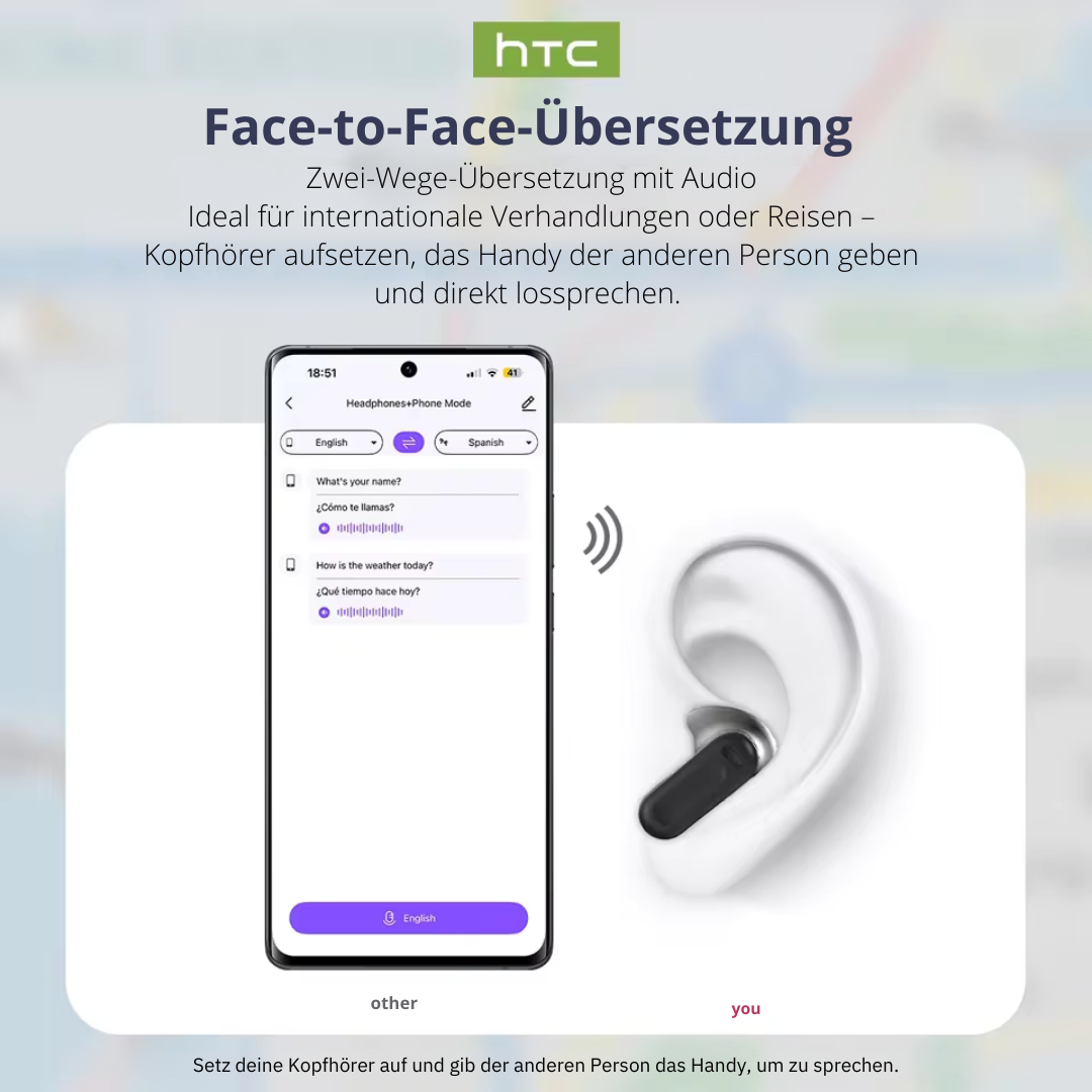 HTC KI Übersetzer Kopfhörer